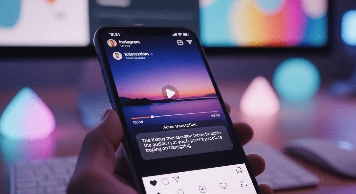 Ative a transcrição de áudio no Instagram de forma fácil e rápida